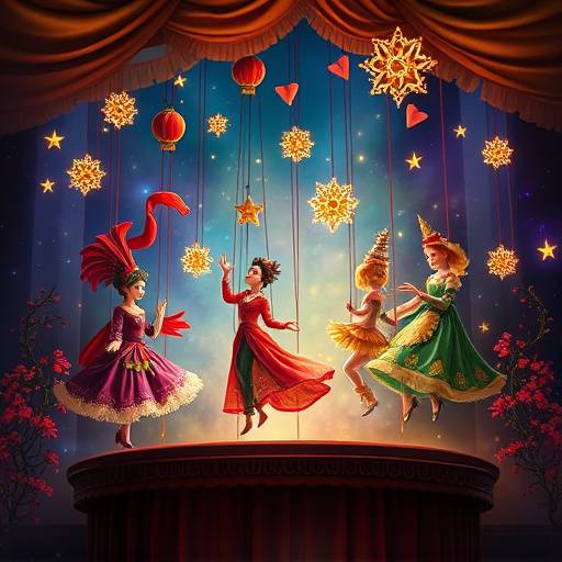 Affiche du spectacle Les Marionnettes Enchantées